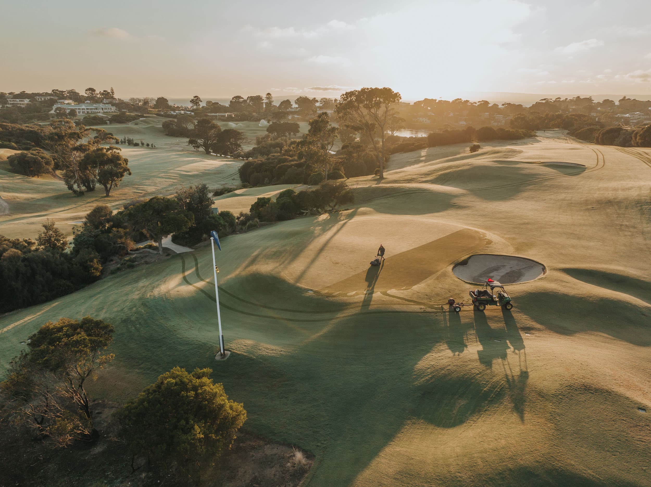 Golf course landscape
