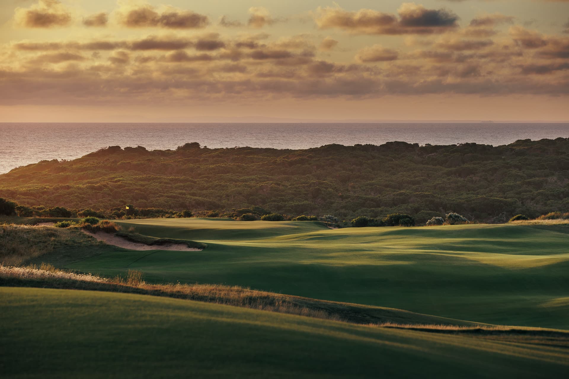 Golfer on course